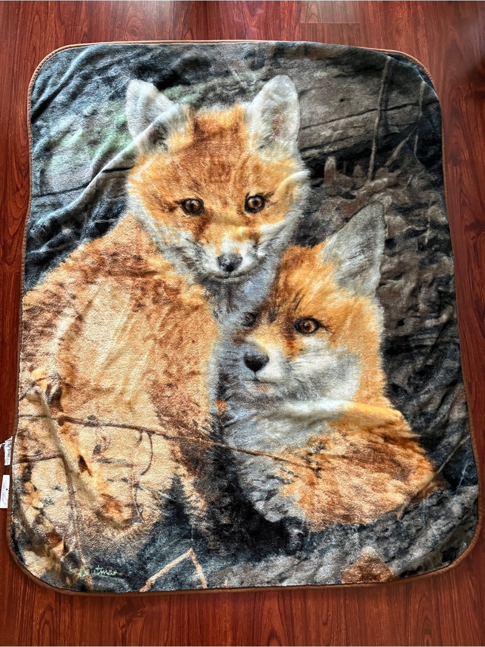 Woodland collection by Loftex James Hautman FOX Throw blanket